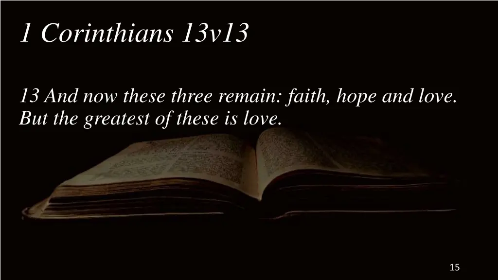 1 corinthians 13v13