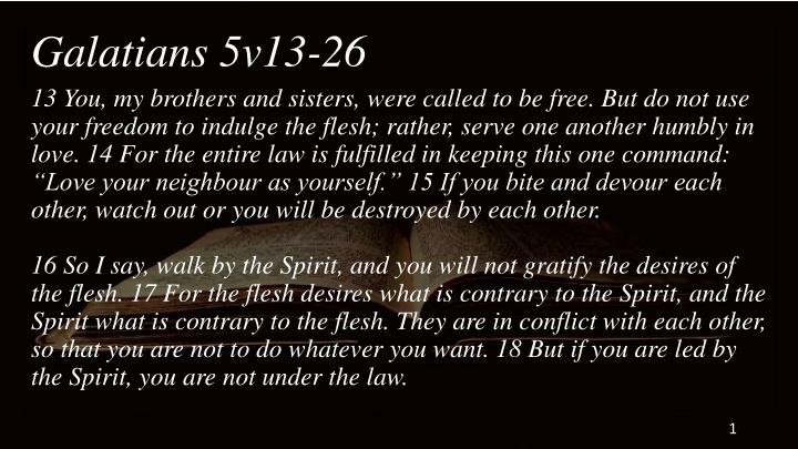 galatians 5v13 26