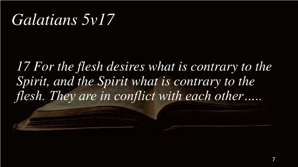 galatians 5v17