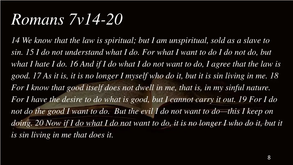 romans 7v14 20