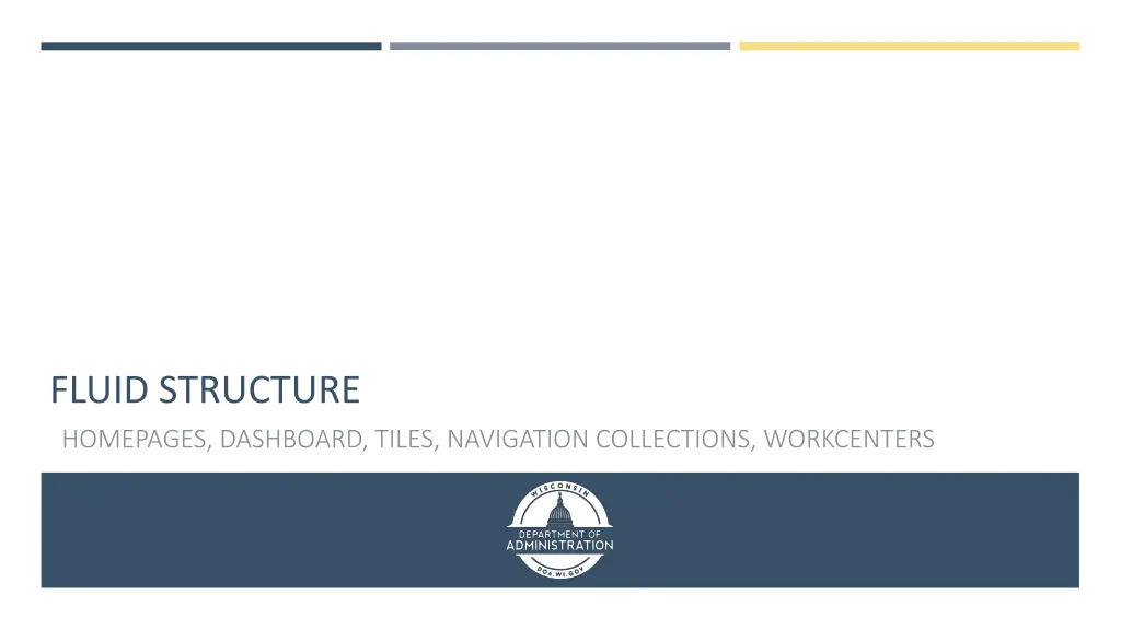 fluid structure homepages dashboard tiles