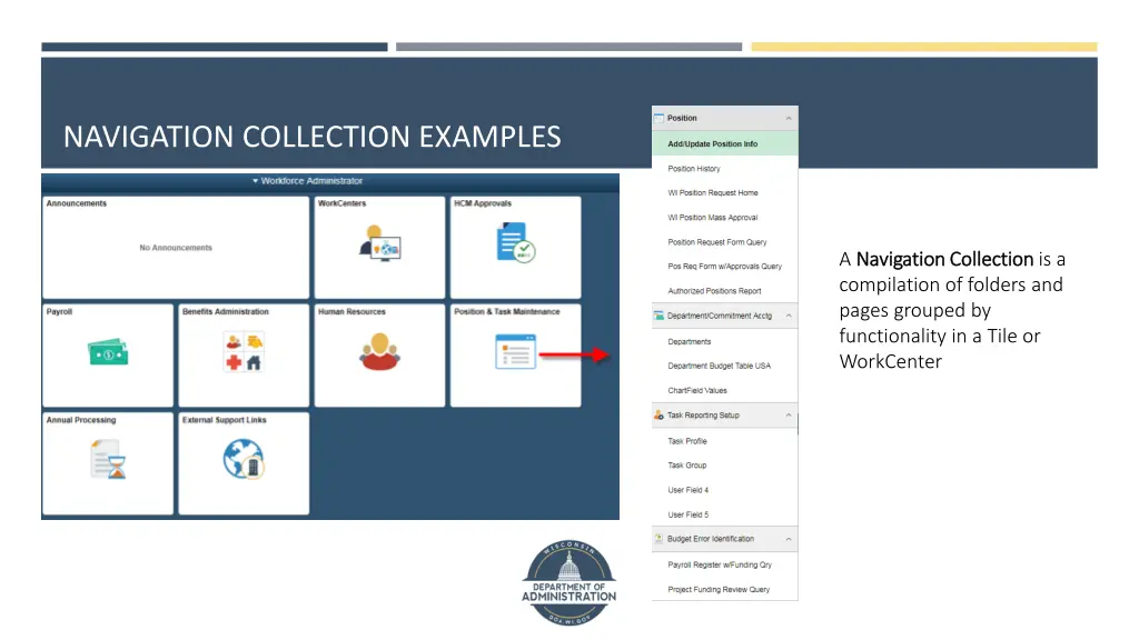 navigation collection examples