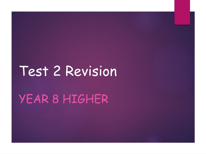 test 2 revision