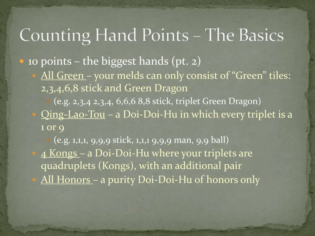 counting hand points the basics 6