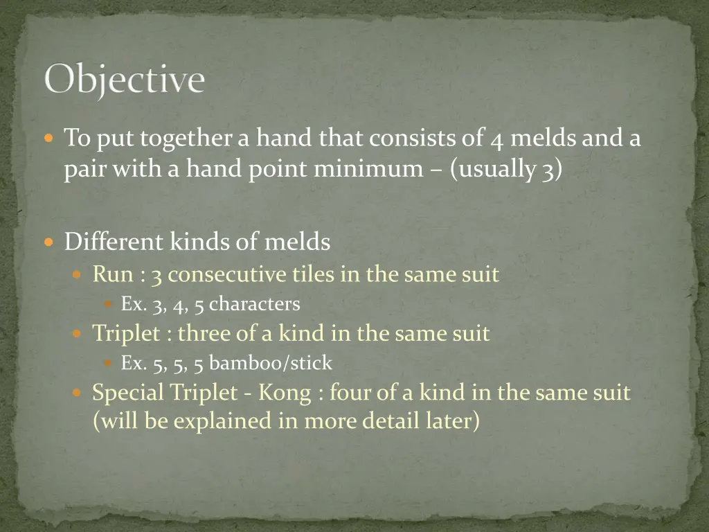 objective