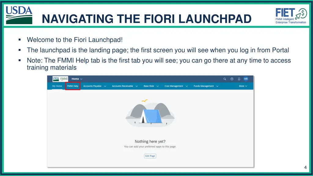 navigating the fiori launchpad