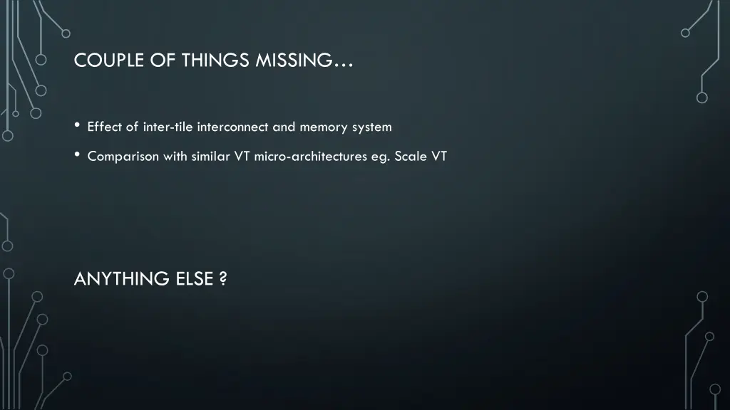 couple of things missing