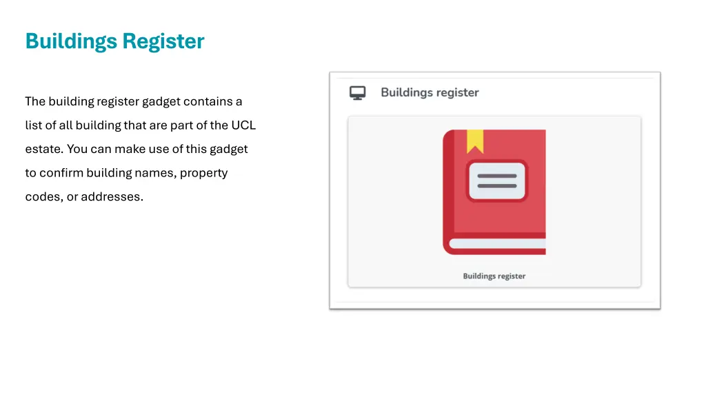 buildings register