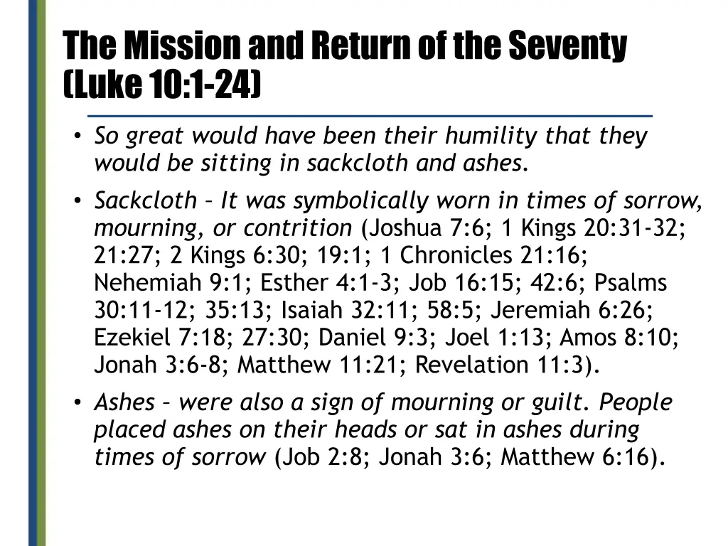 the mission and return of the seventy luke 10 1 24 10