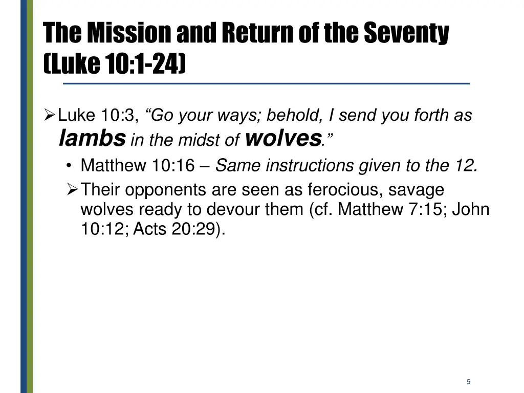 the mission and return of the seventy luke 10 1 24 3