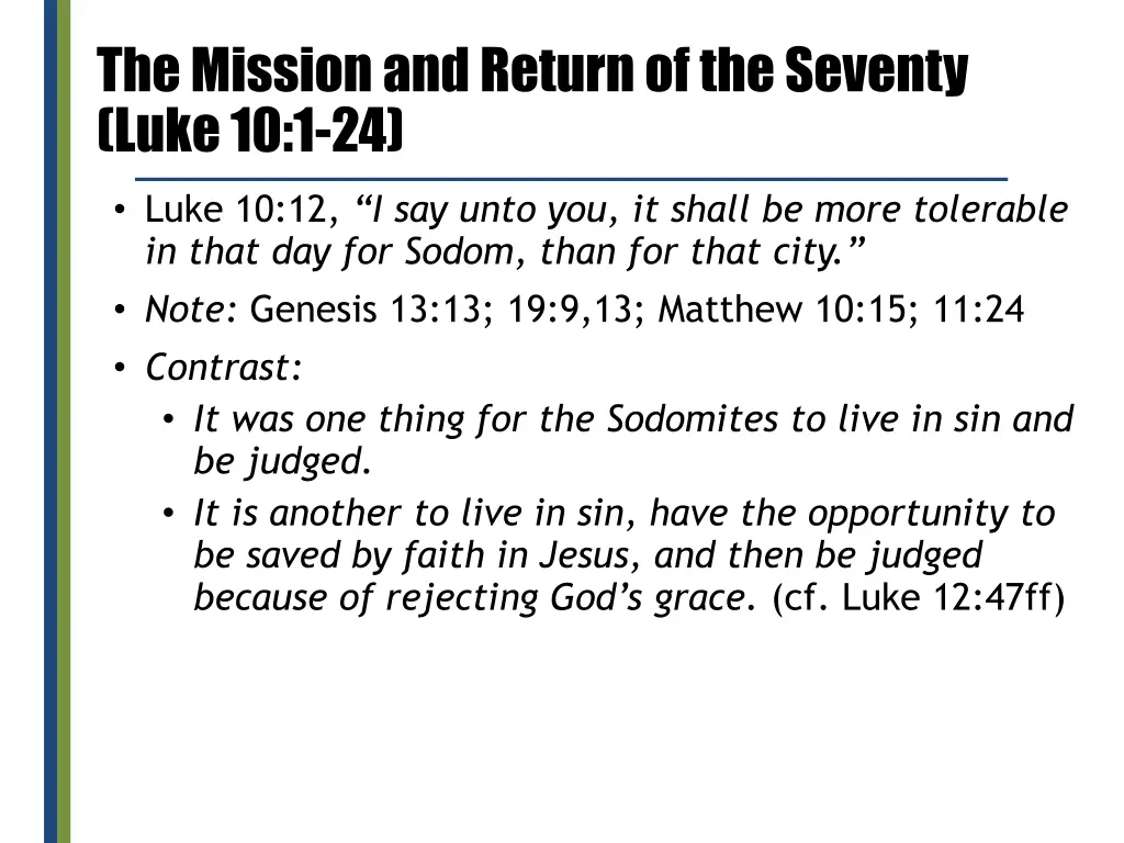 the mission and return of the seventy luke 10 1 24 7
