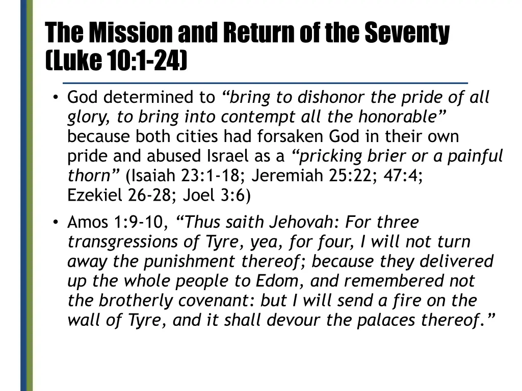 the mission and return of the seventy luke 10 1 24 9