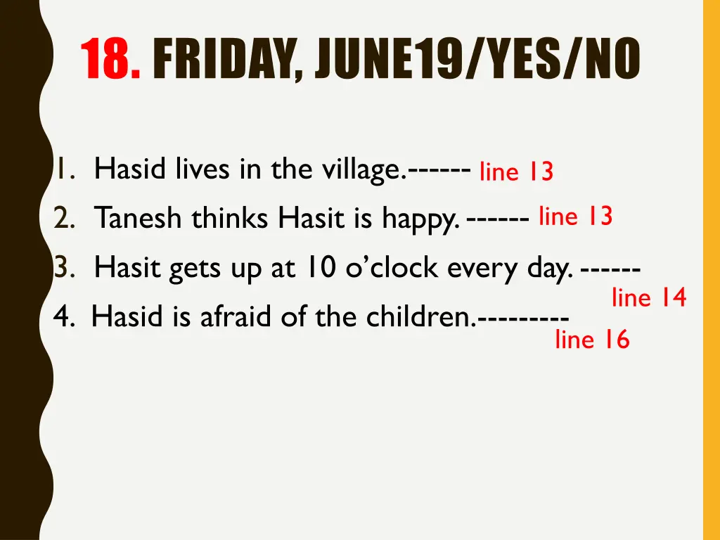 18 friday june19 yes no