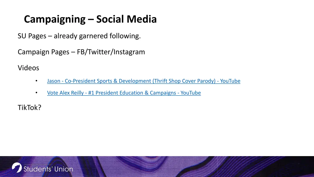 campaigning social media