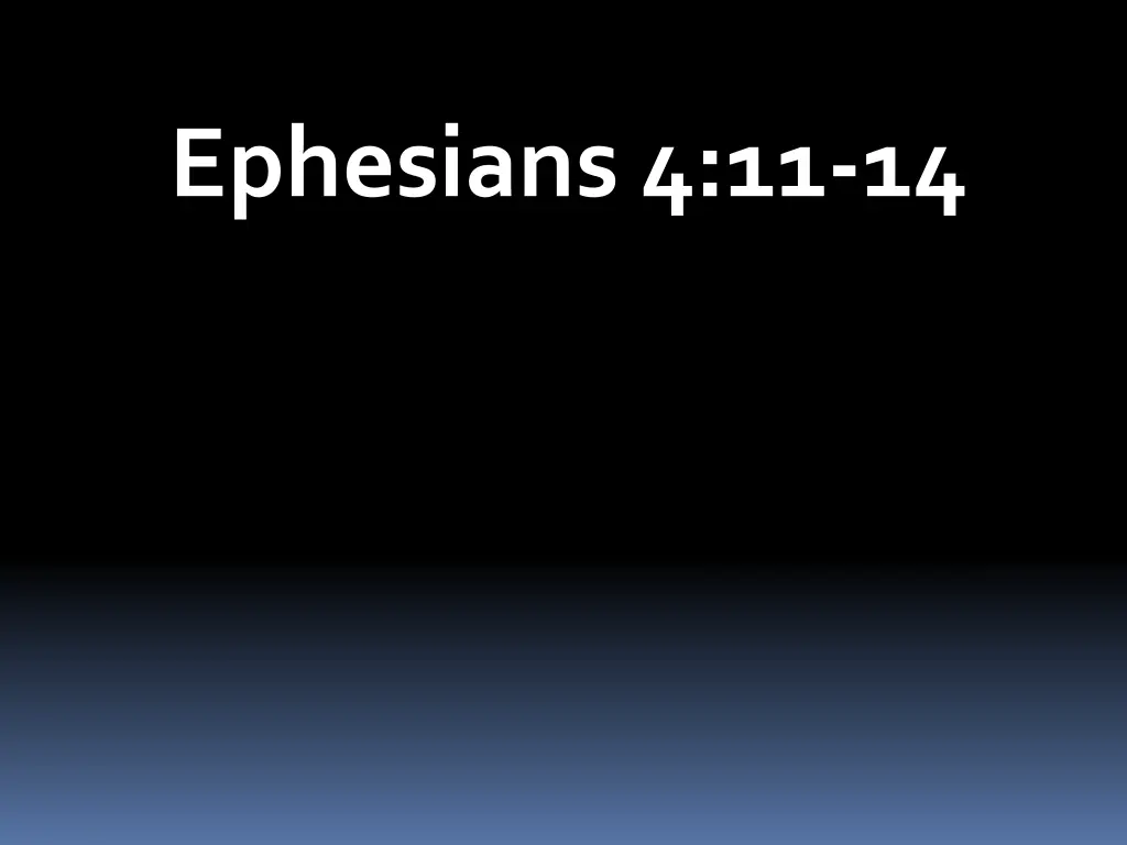 ephesians 4 11 14