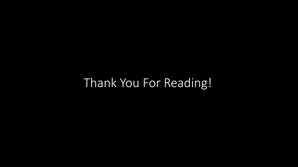 thank you for reading