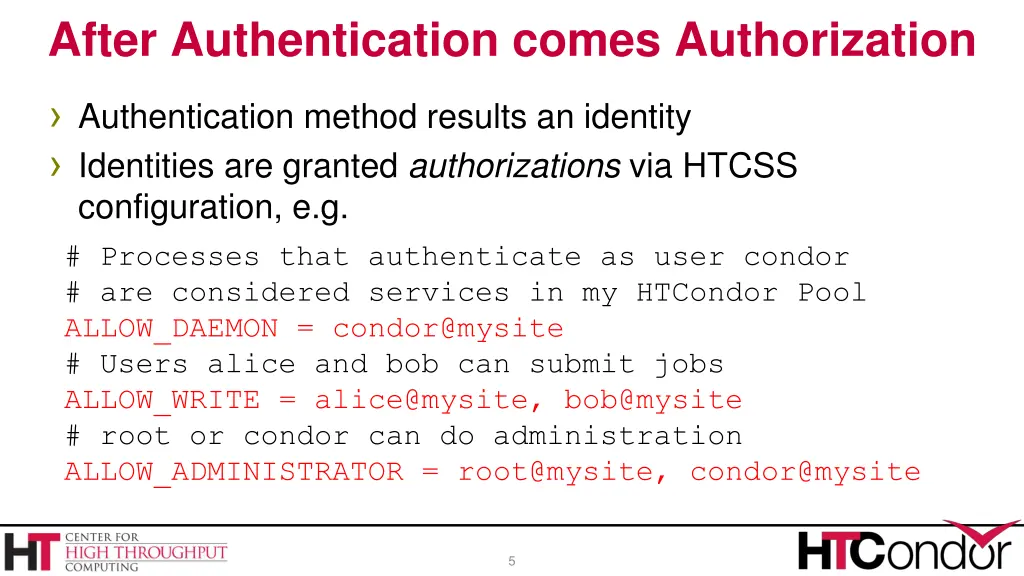 after authentication comes authorization