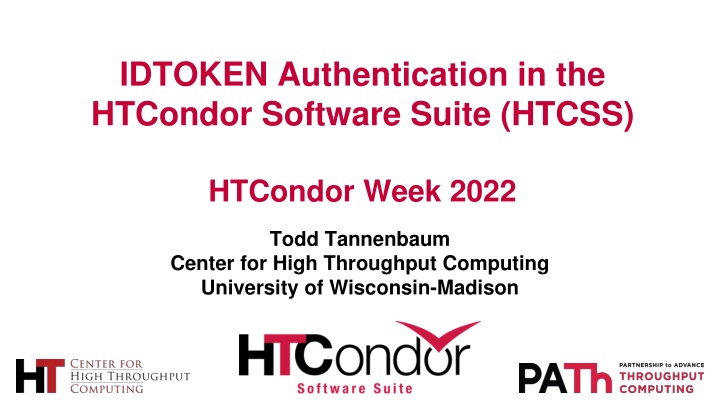 idtoken authentication in the htcondor software
