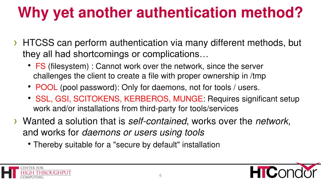 why yet another authentication method