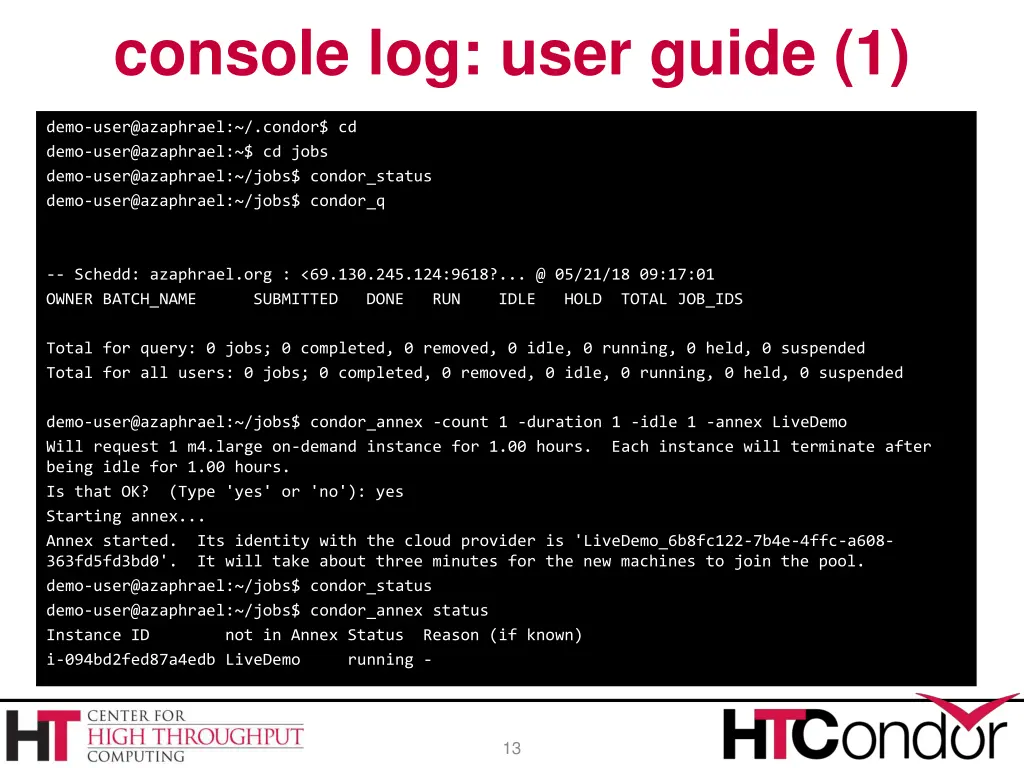 console log user guide 1