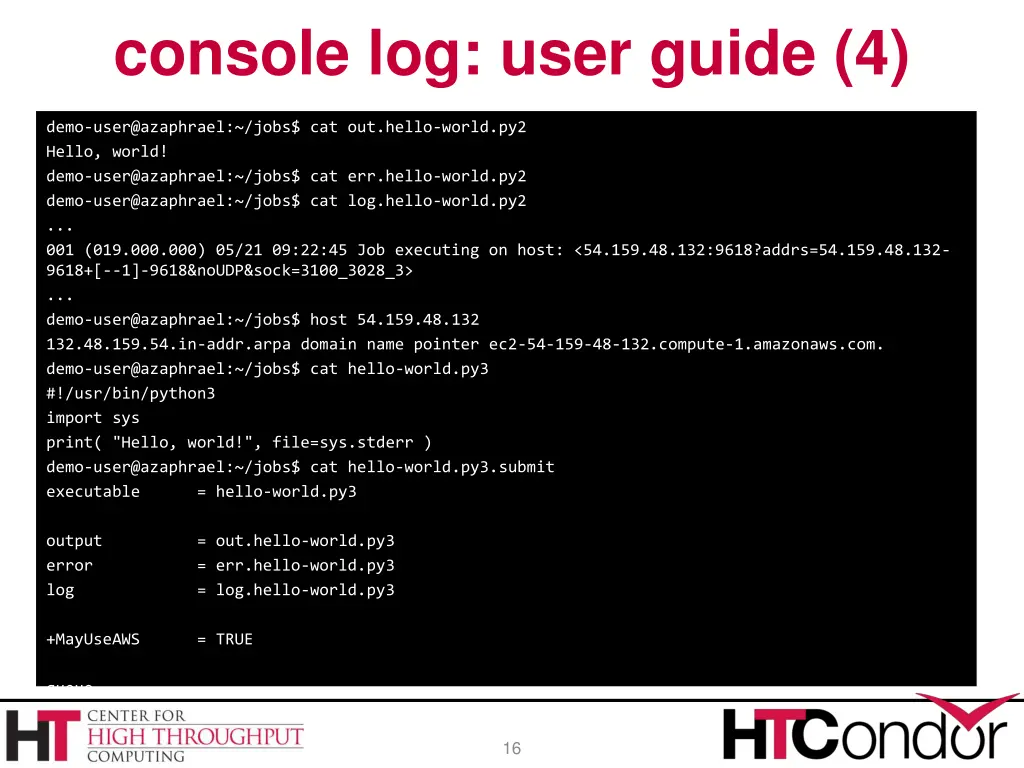 console log user guide 4