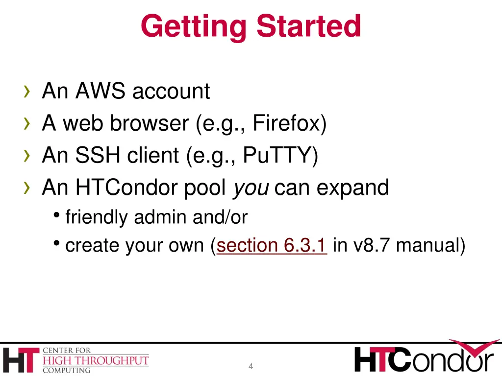 getting started