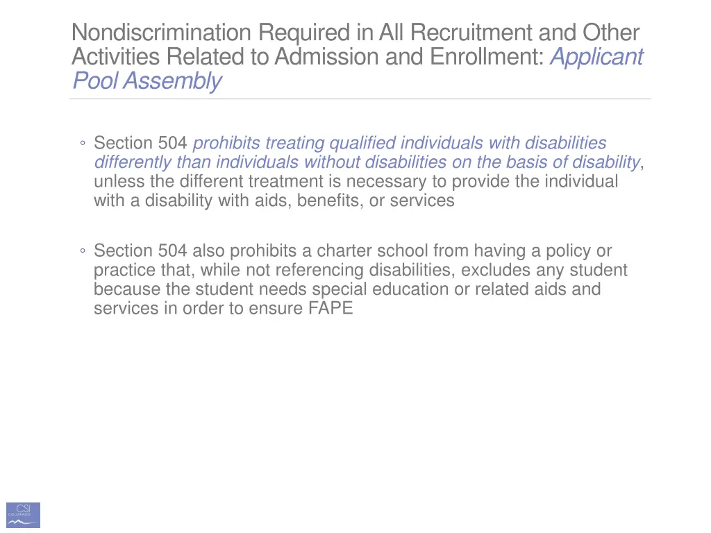 nondiscrimination required in all recruitment 2