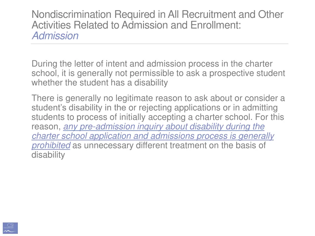 nondiscrimination required in all recruitment 3