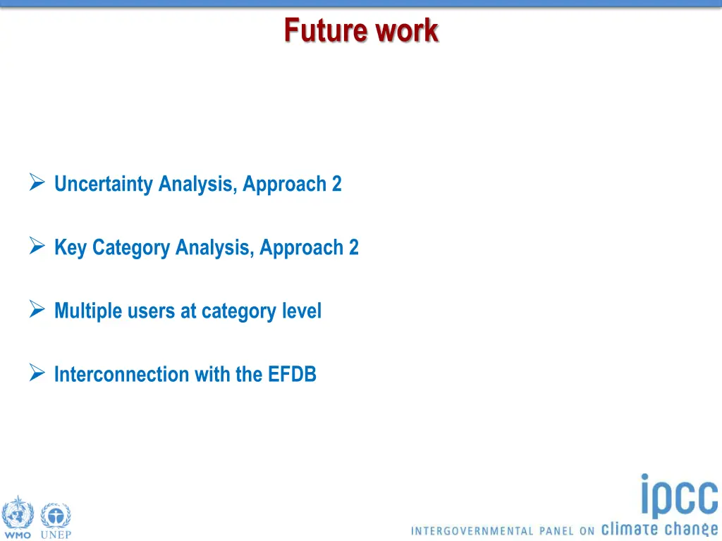 future work
