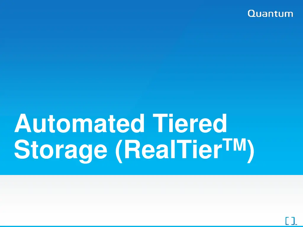 automated tiered storage realtier tm