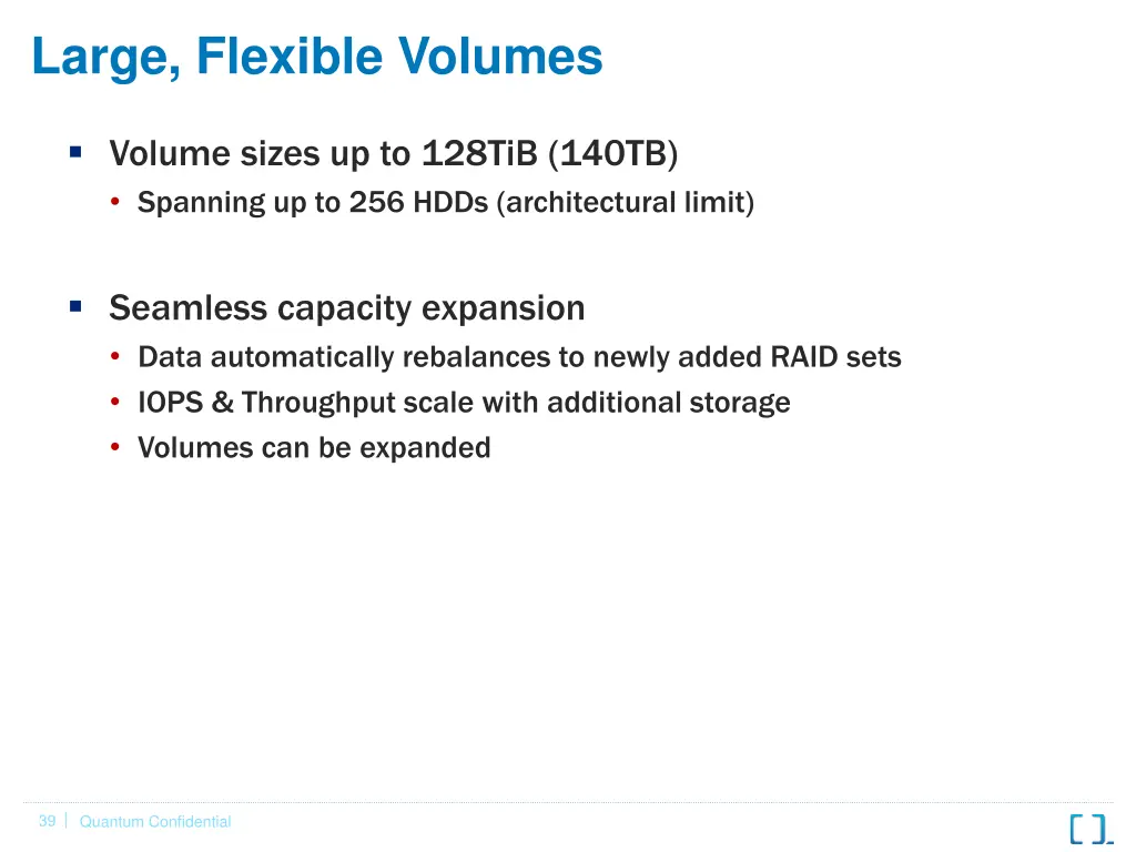 large flexible volumes