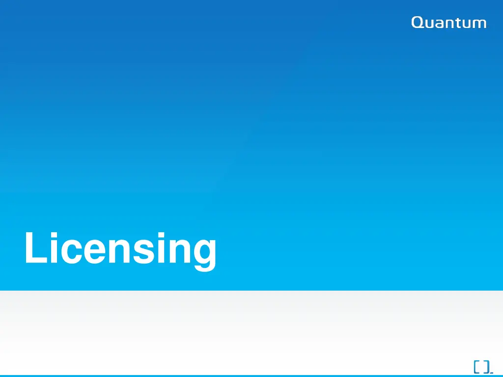 licensing