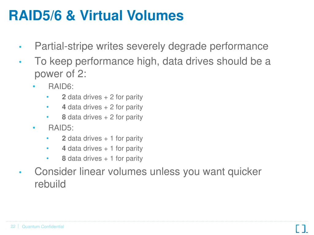 raid5 6 virtual volumes