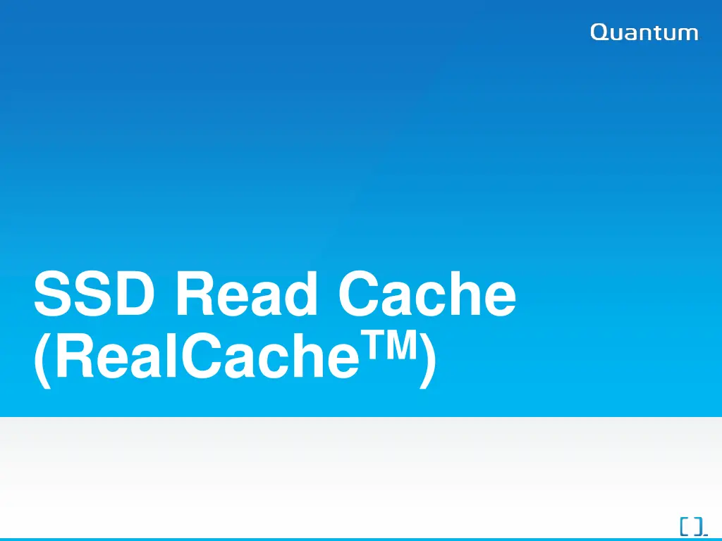 ssd read cache realcache tm