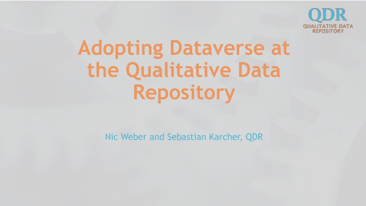 adopting dataverse at the qualitative data