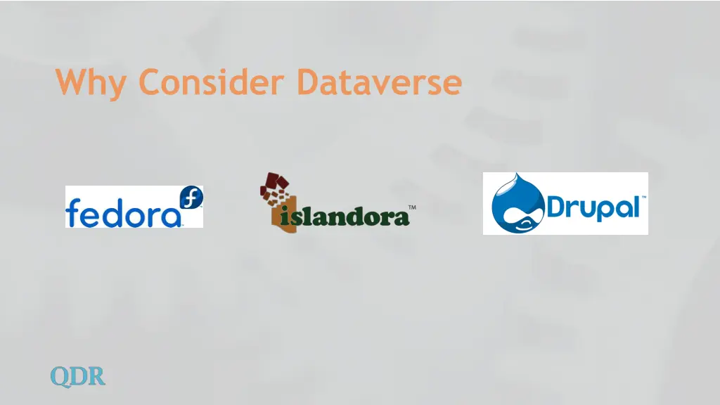 why consider dataverse