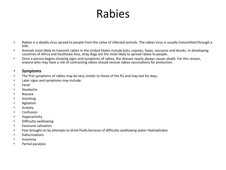 rabies