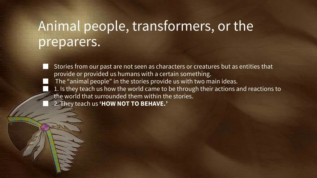 animal people transformers or the preparers