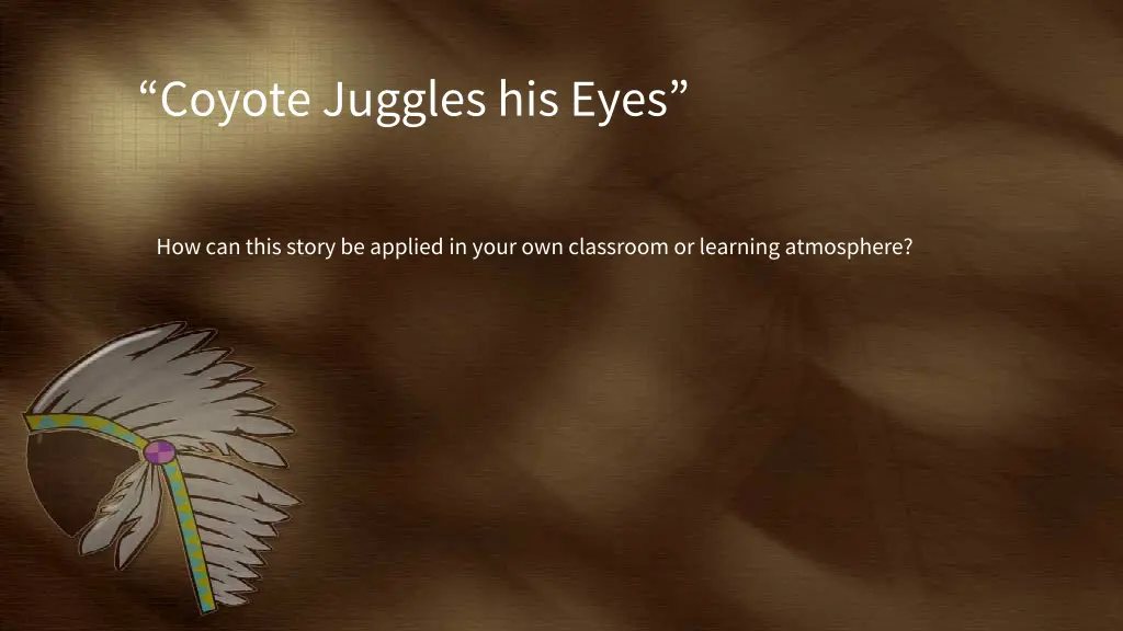 coyote juggles his eyes