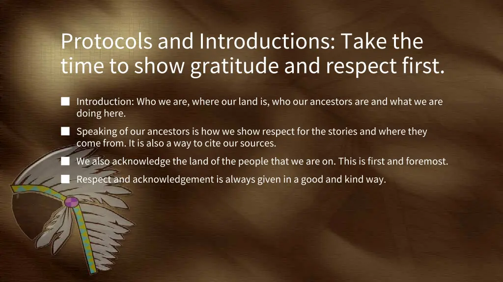 protocols and introductions take the time to show