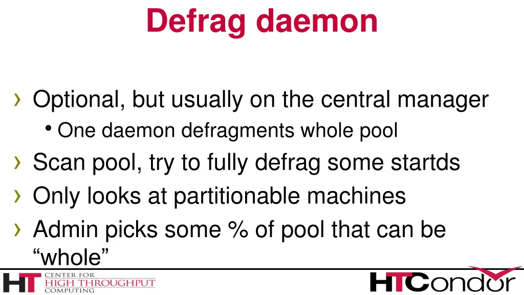 defrag daemon