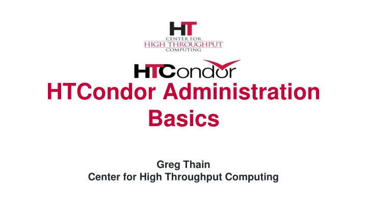 htcondor administration basics