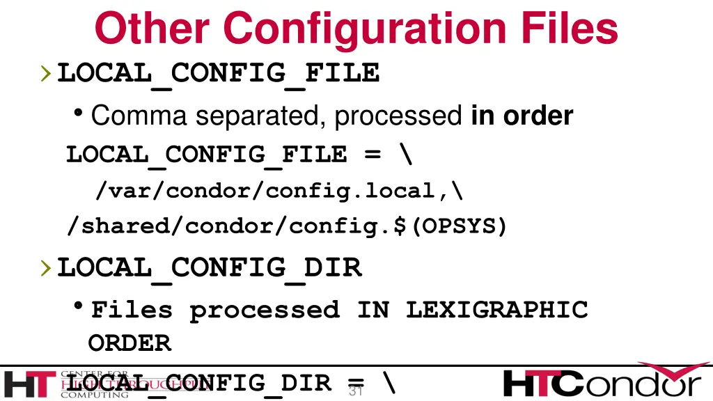 other configuration files