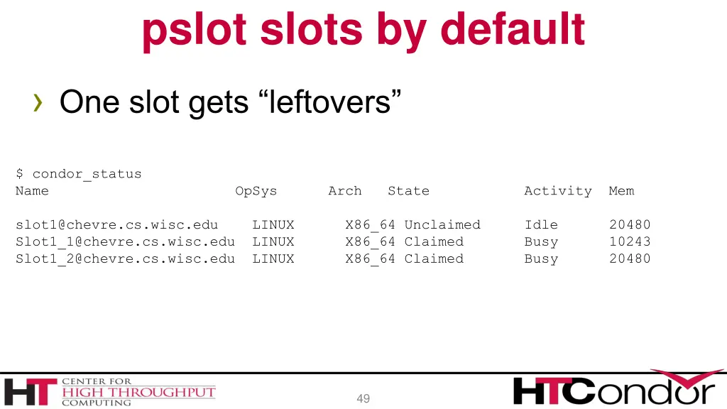 pslot slots by default