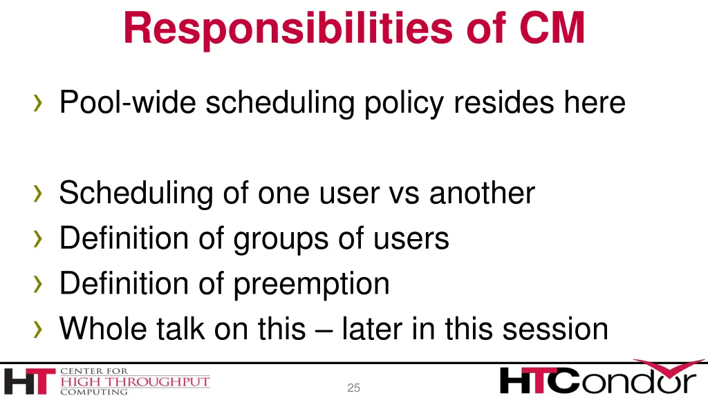 responsibilities of cm