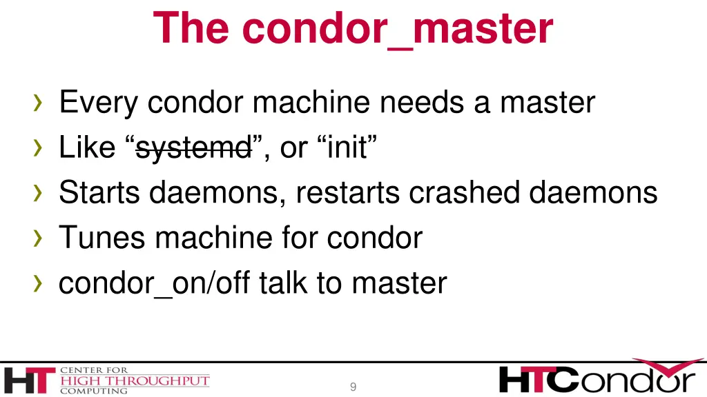 the condor master
