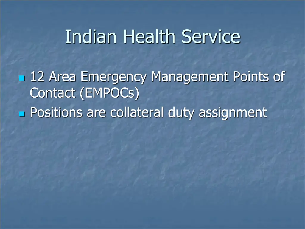 indian health service