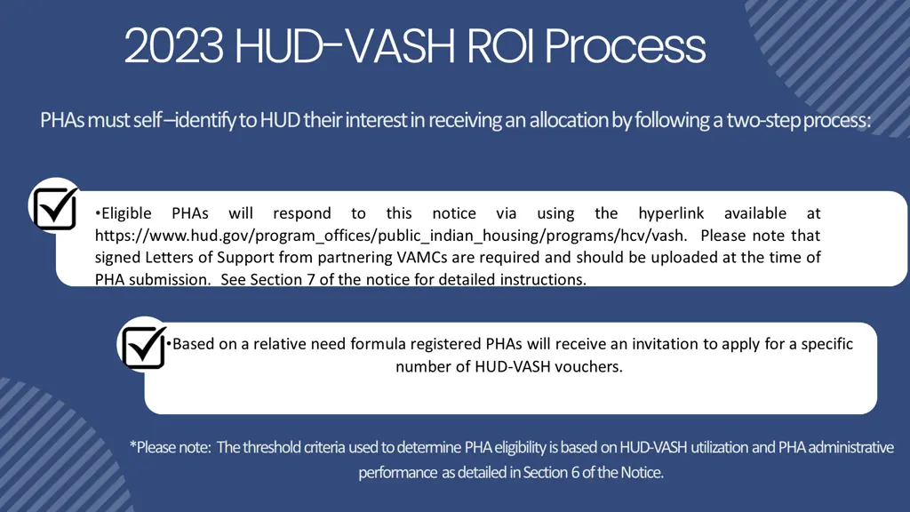 2023 hud vash roi process