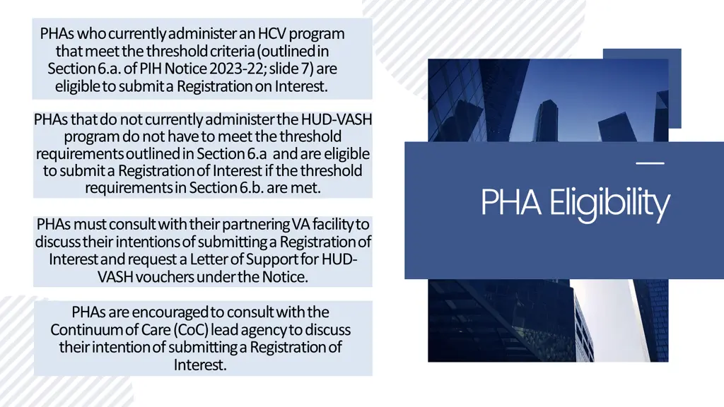 phas who currently administer an hcv program that