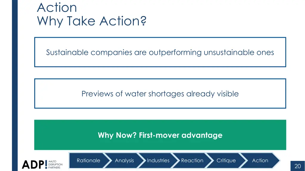 action why take action